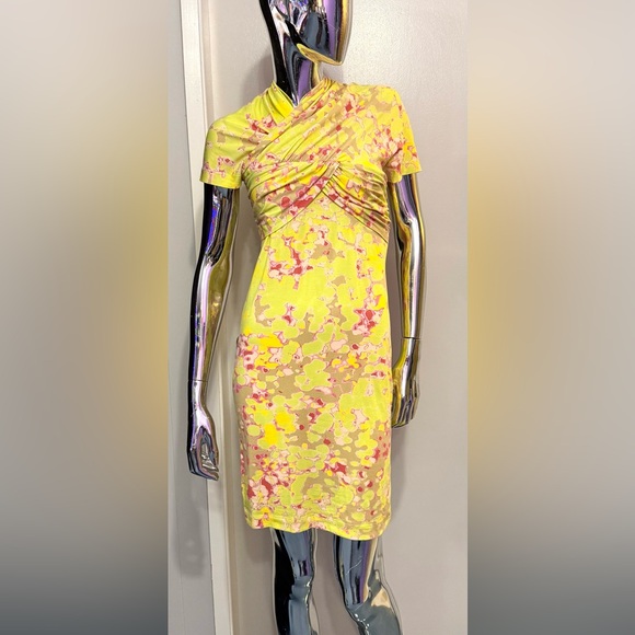 Carven Dresses & Skirts - 🏖️Summer Sale: Carven Yellow + Pink Dress w/Multi-coloured accents